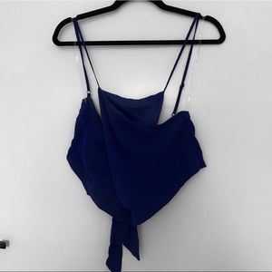 FASHION NOVA Royal Blue Crop Top